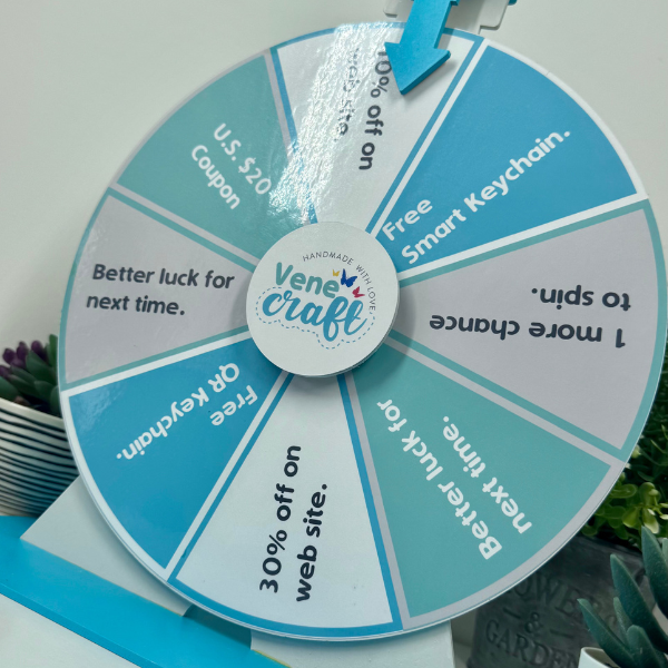 Custom Fortune Wheel. Prize Roulette.