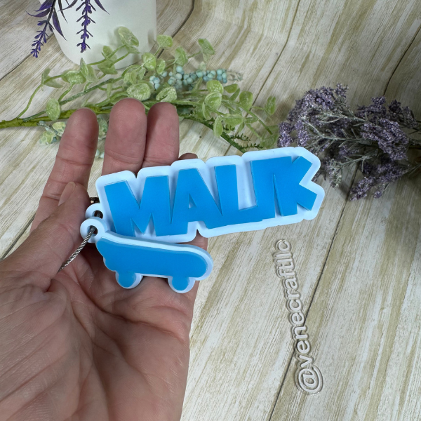 Customized Acrylic Name Tag, Glows in the dark, Personalized Acrylic Name Tag.