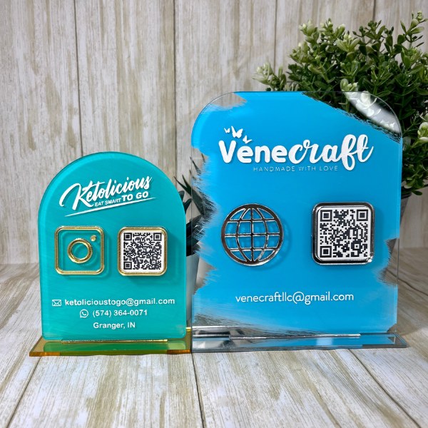 QR Code Sign. Social Media Sign. Payment QR Code.