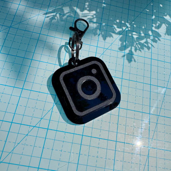Instagram Profile Keychain, Business Keychain, Social media Keychain.