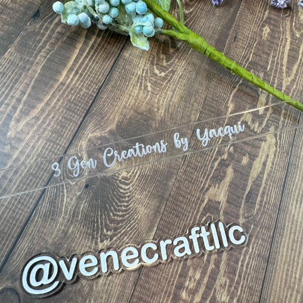 Clear Acrylic Cake Topper Sticks, Drink Stirrer.