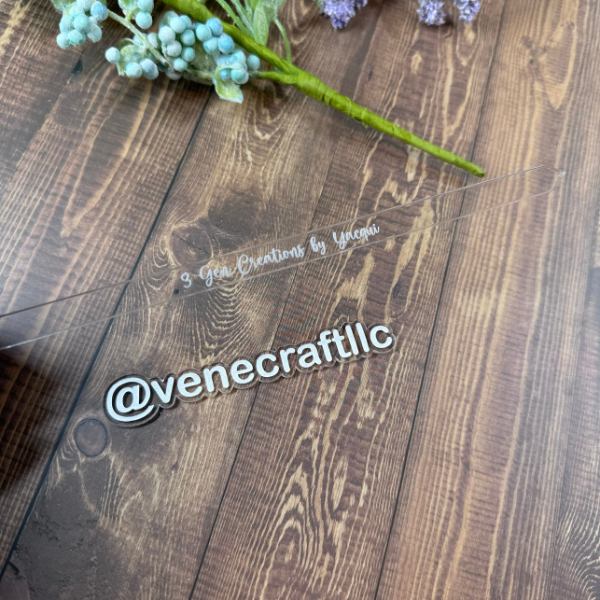 Clear Acrylic Cake Topper Sticks, Drink Stirrer.