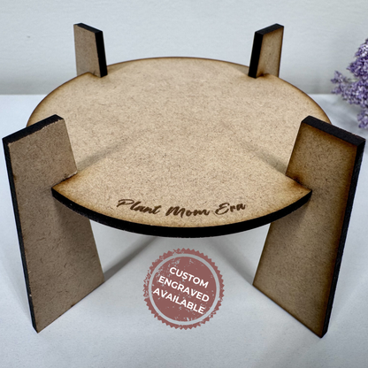 Mini Wooden Plant Stand | Cute Plant Display Riser