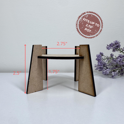 Mini Wooden Plant Stand | Cute Plant Display Riser