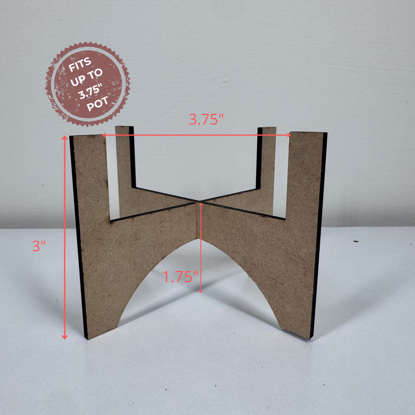 Modern Wooden Plant Stand | Fits 3.5 Inch Pot, Minimalist Decor
