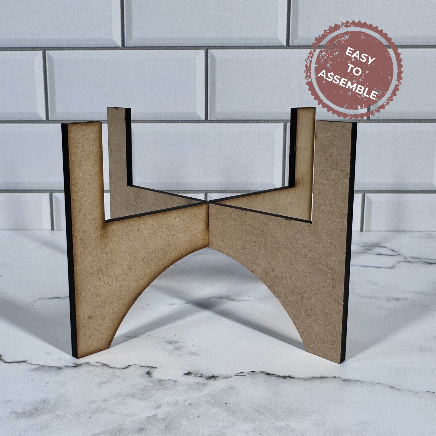Modern Wooden Plant Stand | Fits 3.5 Inch Pot, Minimalist Decor