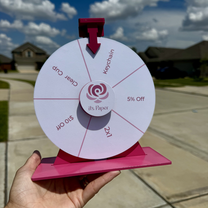Mini Custom Prize Wheel – 7"