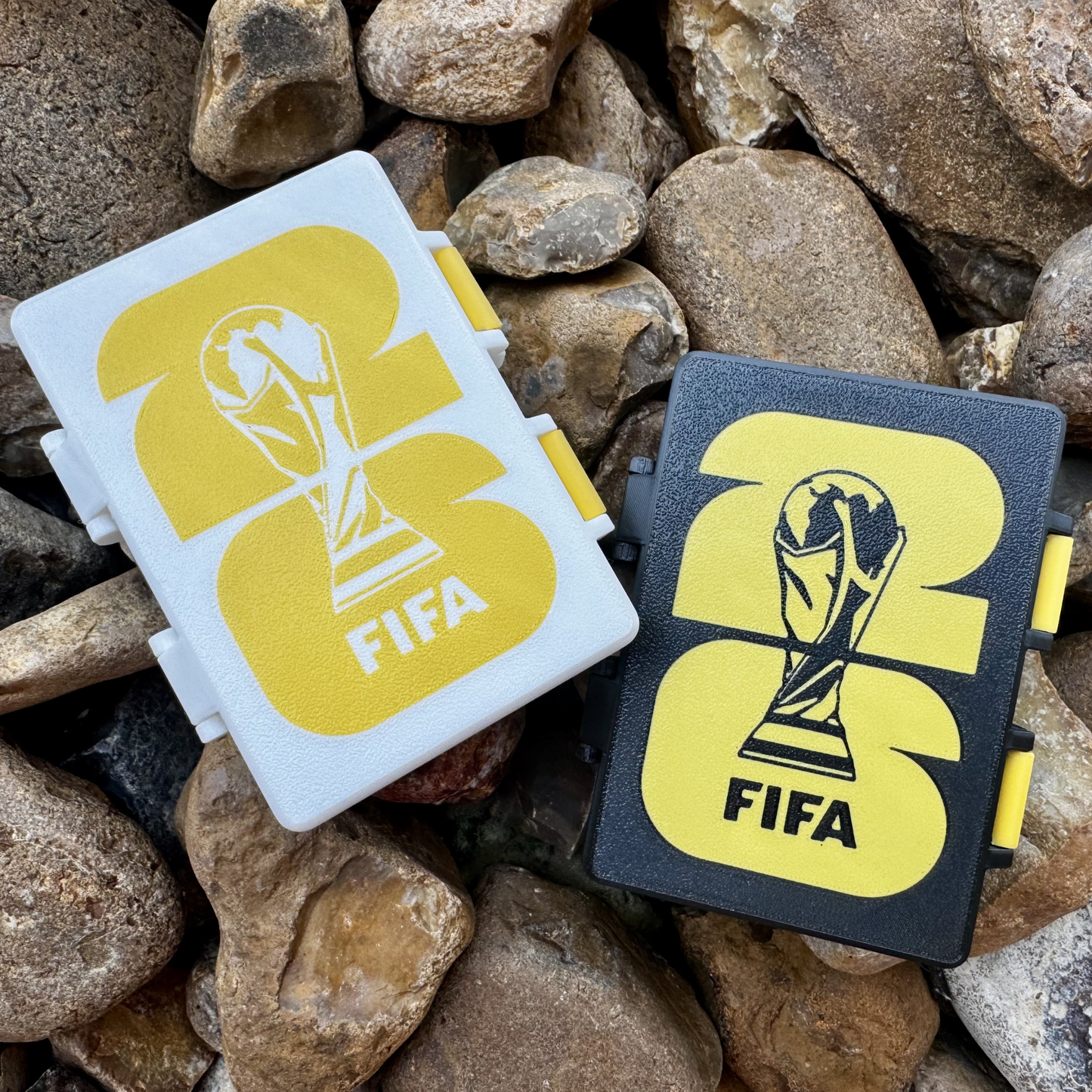 Double Soccer Sticker Storage Box | Organizer for Trading Cards & Collectibles