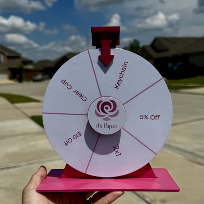 Mini Custom Prize Wheel – 7"