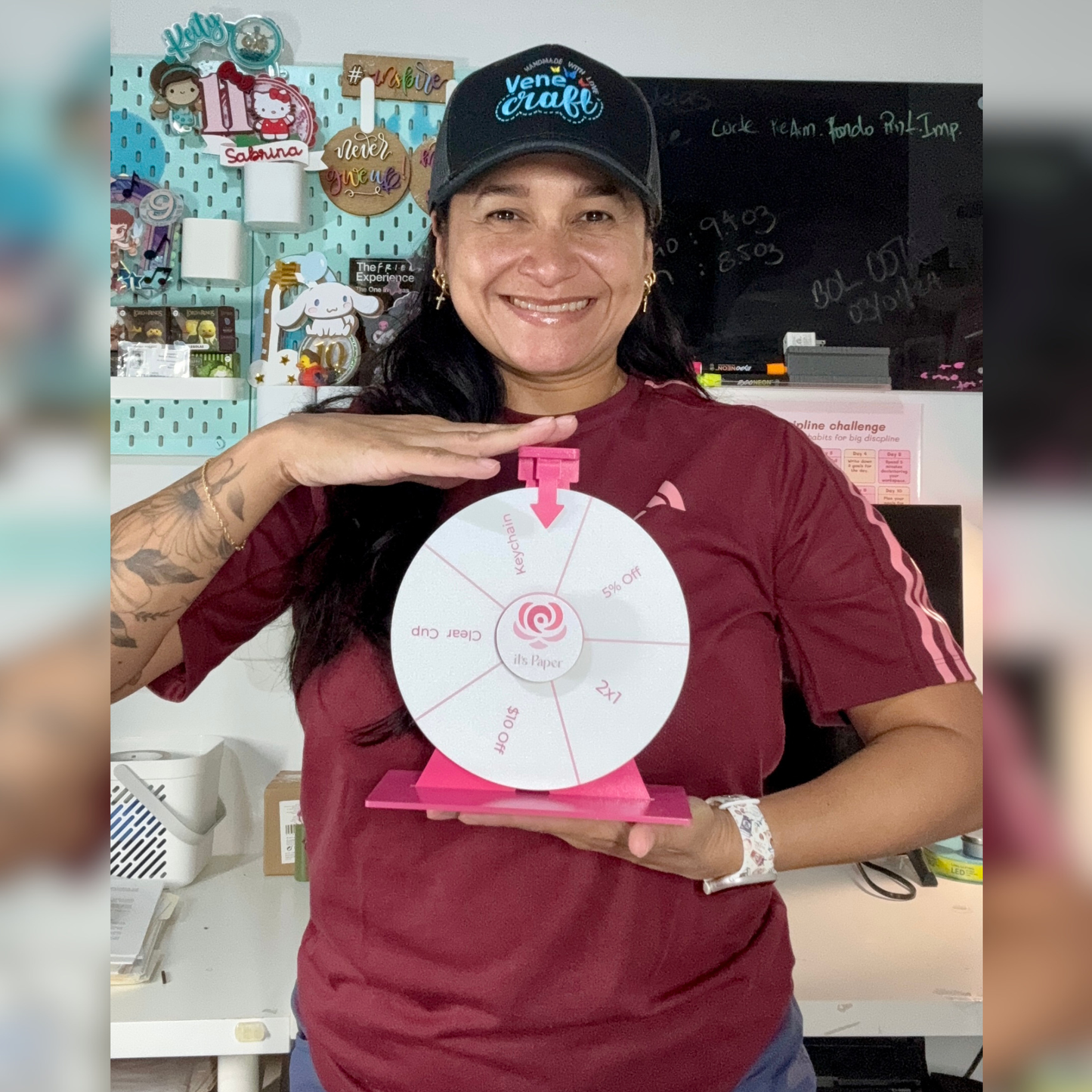 Mini Custom Prize Wheel – 7"