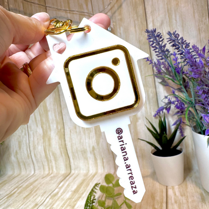 Realtor Keychain, Real Estate Keychain, Realtor Social media.