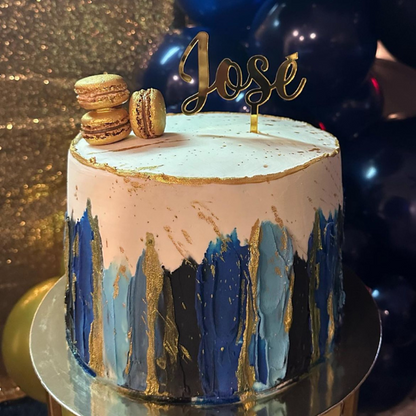 Customized Acrylic Cake Topper. Cake Name Tag. Cake Charm.