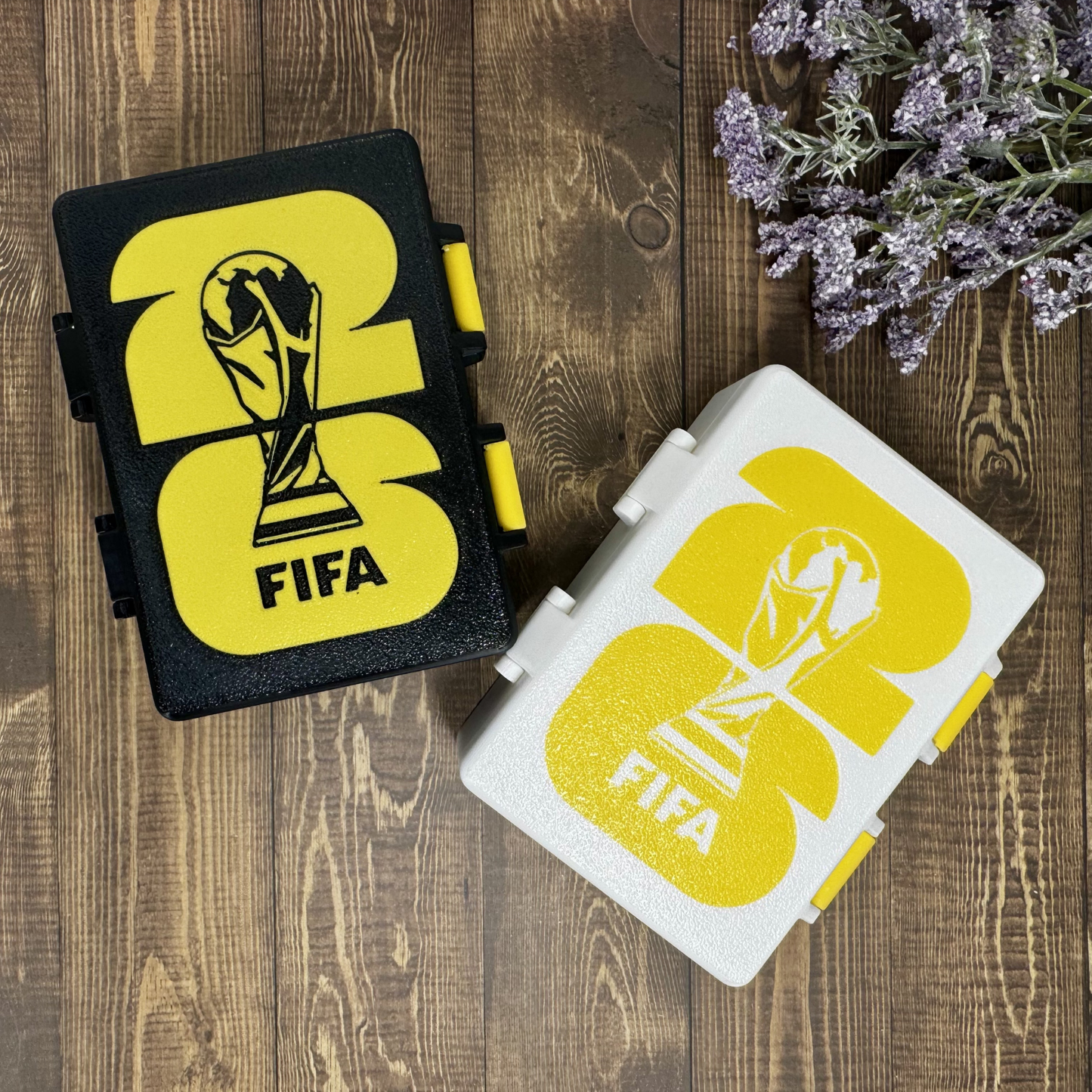 Double Soccer Sticker Storage Box | Organizer for Trading Cards & Collectibles