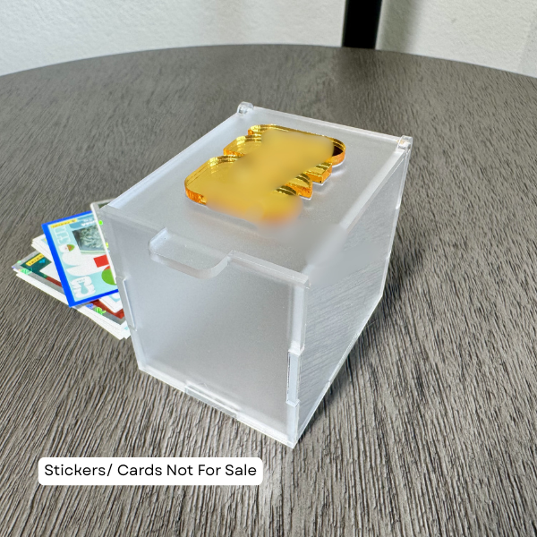 Acrylic Storage Box for Stickers, Trading Cards & Collectibles