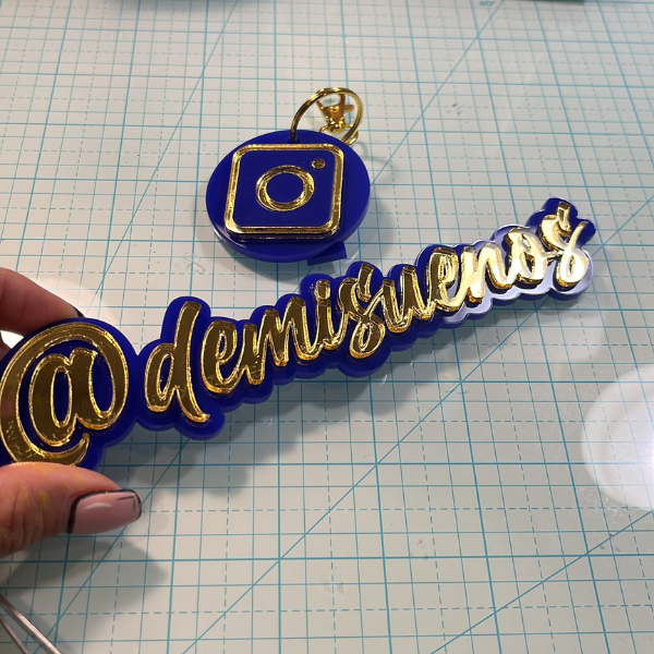 Acrylic Watermark, Photo Watermark, Acrylic Name Tag.