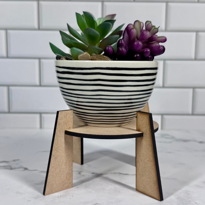 Mini Wooden Plant Stand | Cute Plant Display Riser