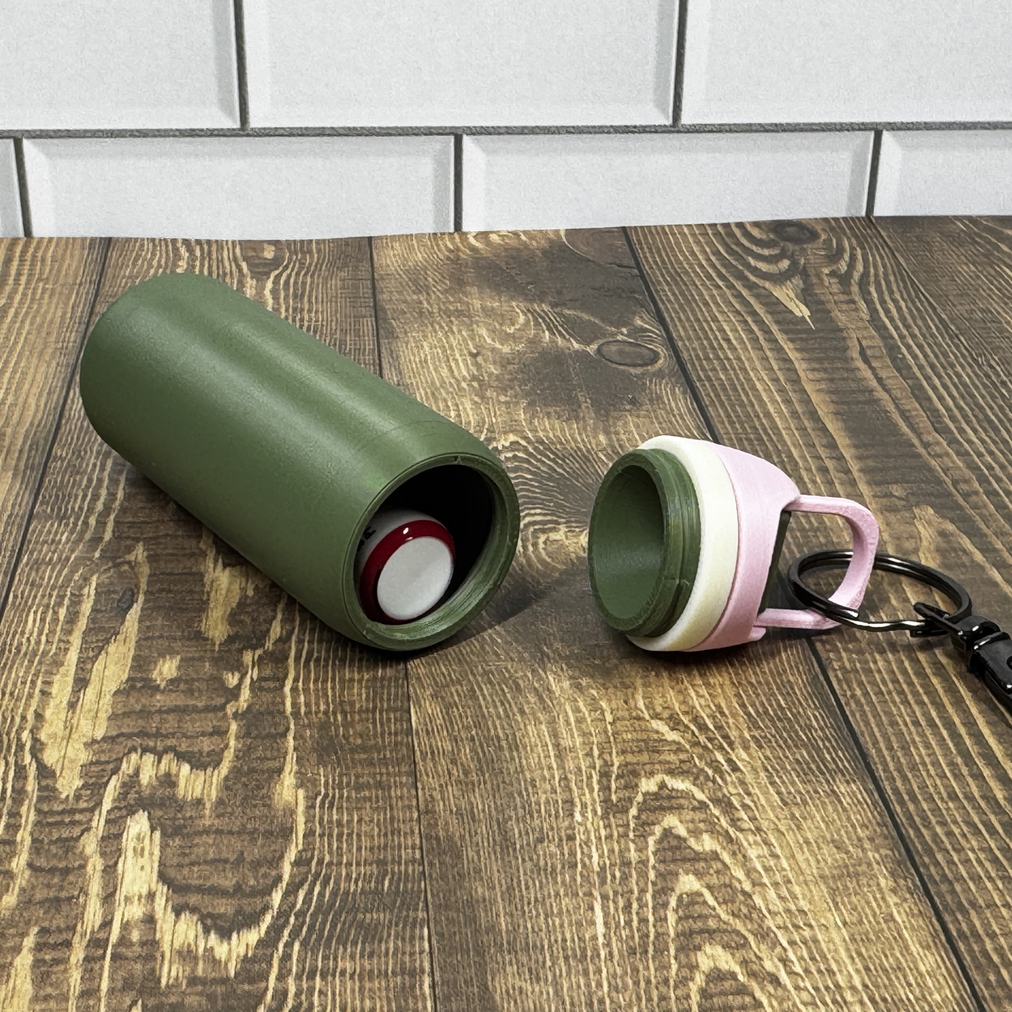 Mini Tumbler Chapstick Holder Keychain