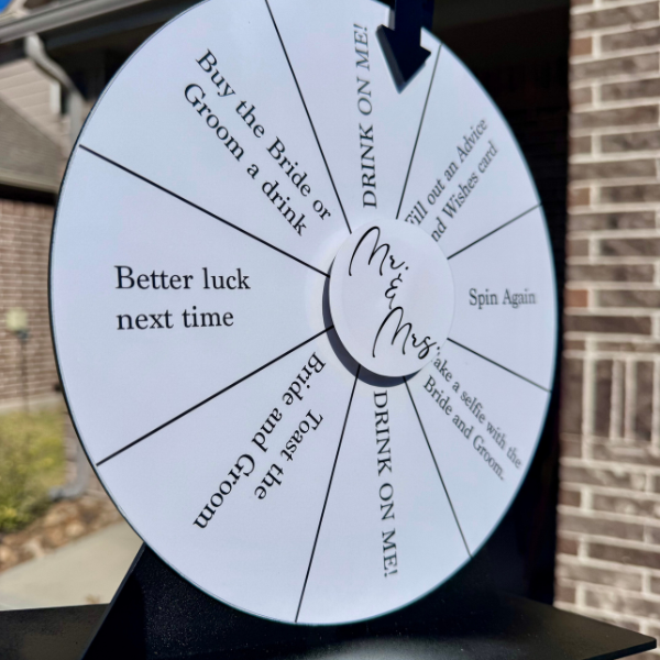Wedding Games Roulette. Party Games Wheel. Baby Shower Fun Games.