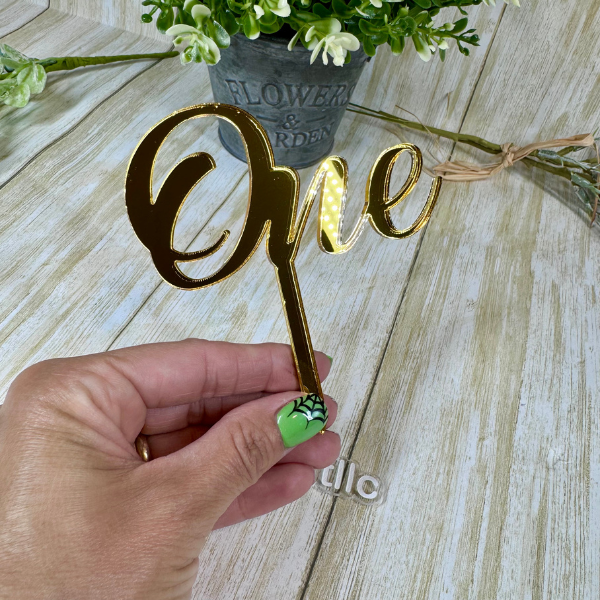 One Birthday Cake. First Birthday Cake Topper.