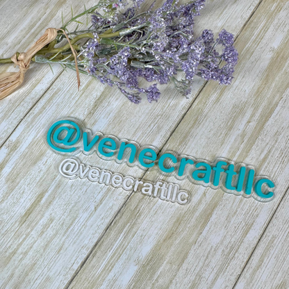 Acrylic Watermark, Photo Watermark, Acrylic Name Tag.