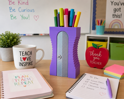 Oversized Pencil Sharpener Desk Organizer