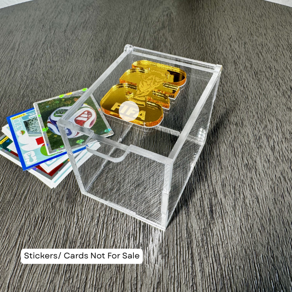 Acrylic Storage Box for Stickers, Trading Cards & Collectibles