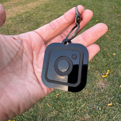 Instagram Profile Keychain, Business Keychain, Social media Keychain.