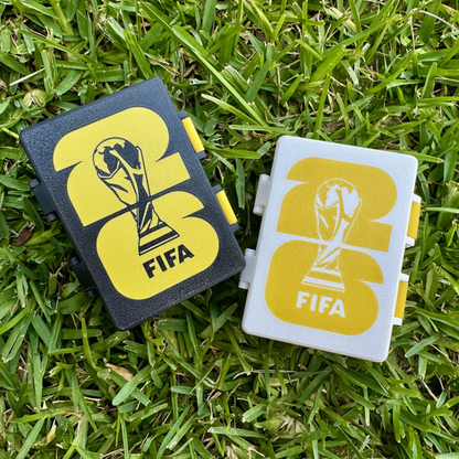 Double Soccer Sticker Storage Box | Organizer for Trading Cards & Collectibles