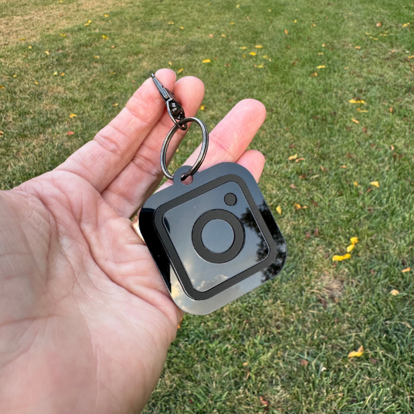Instagram Profile Keychain, Business Keychain, Social media Keychain.