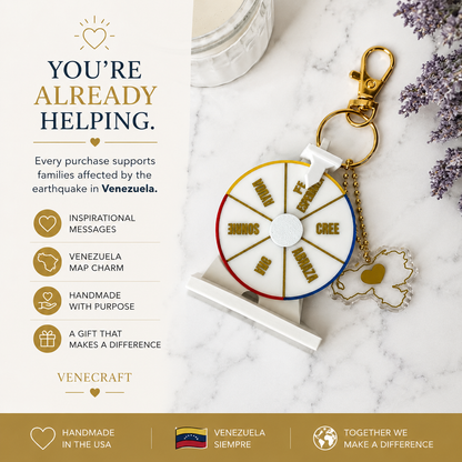 Venezuela Support Keychain | Hope Spinner™ Venezuela Keychain