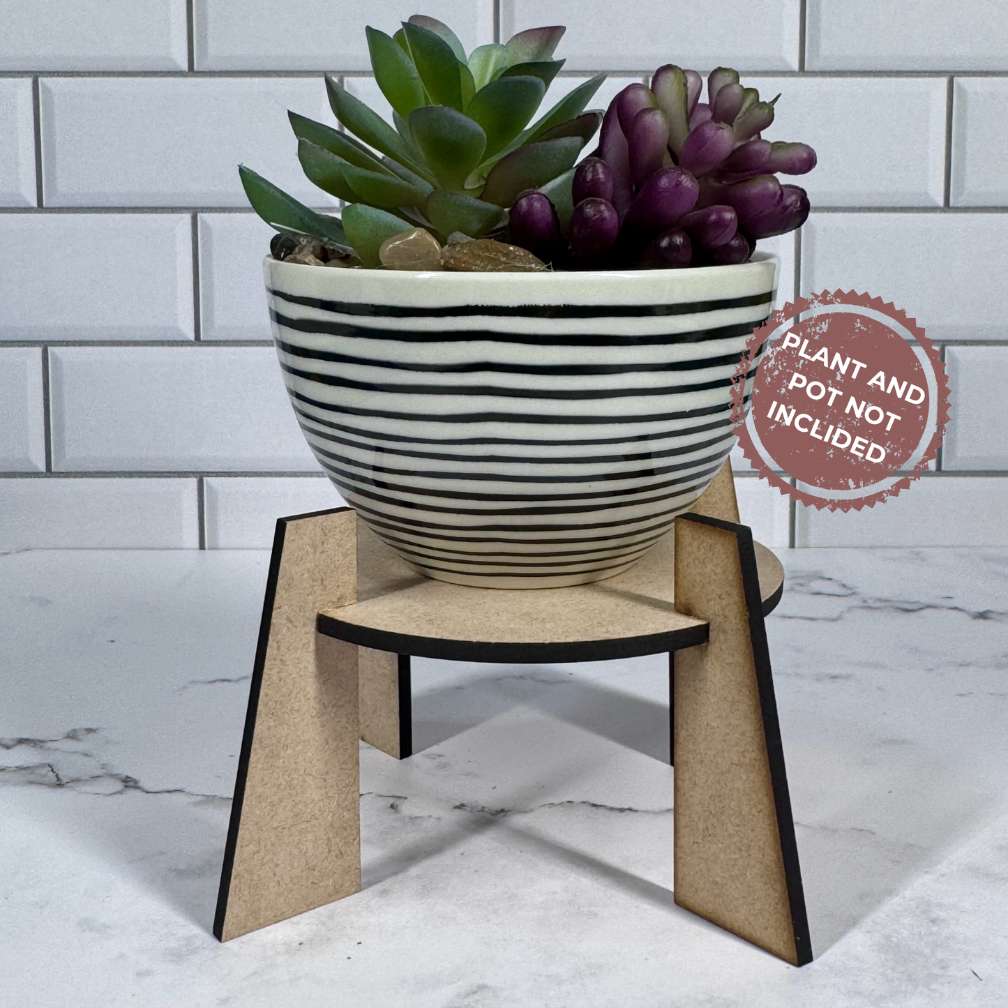 Mini Wooden Plant Stand | Cute Plant Display Riser