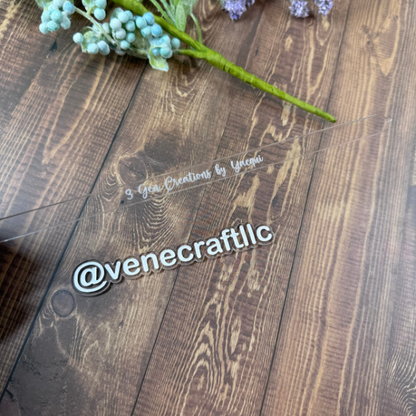 Clear Acrylic Cake  Topper Sticks, Drink Stirrer.