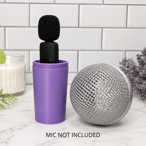 3D Printed Mini Microphone Shell | Microphone Cover & Accessory