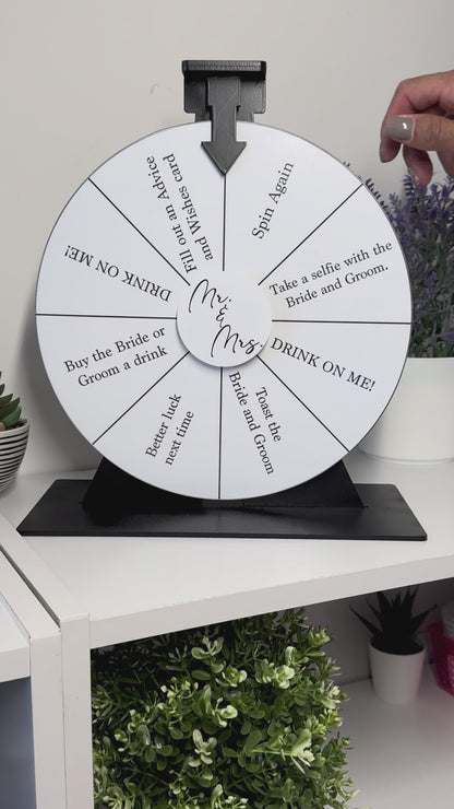 Wedding Games Roulette. Party Games Wheel. Baby Shower Fun Games.