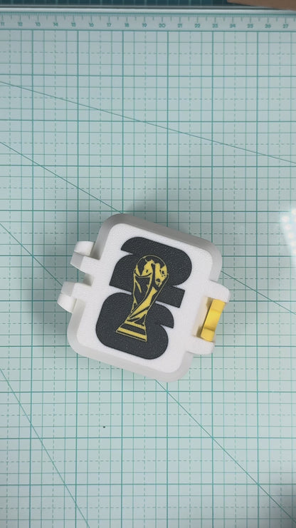 Soccer Sticker Storage Box | Compact Collector Case